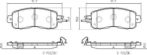 Brembo P 56 104 - Komplet Pločica, disk-kočnica www.molydon.hr