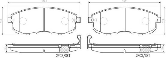 Brembo P56116N - Komplet Pločica, disk-kočnica www.molydon.hr