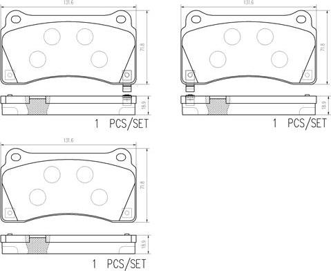 Brembo P56128N - Komplet Pločica, disk-kočnica www.molydon.hr