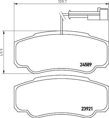 Brembo P 56 122 - Komplet Pločica, disk-kočnica www.molydon.hr