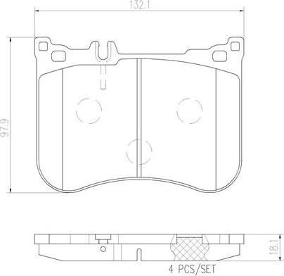 Brembo P50095N - Komplet Pločica, disk-kočnica www.molydon.hr