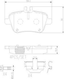 Brembo P50091N - Komplet Pločica, disk-kočnica www.molydon.hr