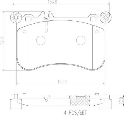 Brembo P50097N - Komplet Pločica, disk-kočnica www.molydon.hr