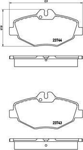 Brembo P 50 049 - Komplet Pločica, disk-kočnica www.molydon.hr