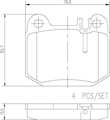 Brembo P50043N - Komplet Pločica, disk-kočnica www.molydon.hr