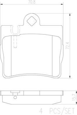 Brembo P50042N - Komplet Pločica, disk-kočnica www.molydon.hr