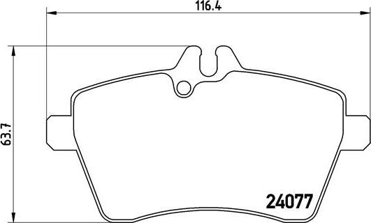 Brembo P 50 054 - Komplet Pločica, disk-kočnica www.molydon.hr