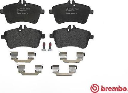 Brembo P 50 057 - Komplet Pločica, disk-kočnica www.molydon.hr