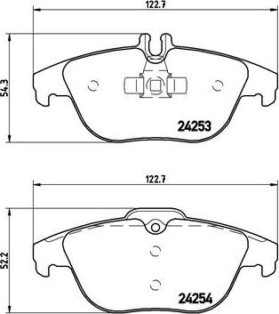 Brembo P 50 068 - Komplet Pločica, disk-kočnica www.molydon.hr