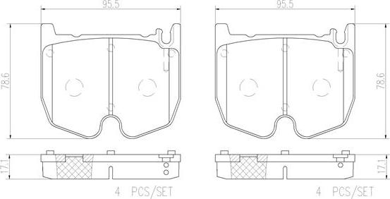 Brembo P50062N - Komplet Pločica, disk-kočnica www.molydon.hr