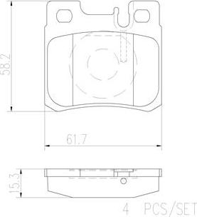 Brembo P50009N - Komplet Pločica, disk-kočnica www.molydon.hr