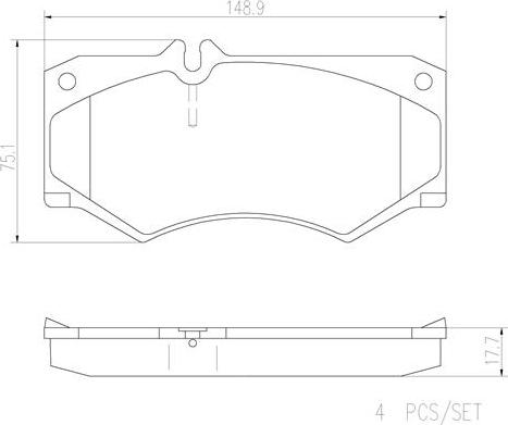 Brembo P50003N - Komplet Pločica, disk-kočnica www.molydon.hr