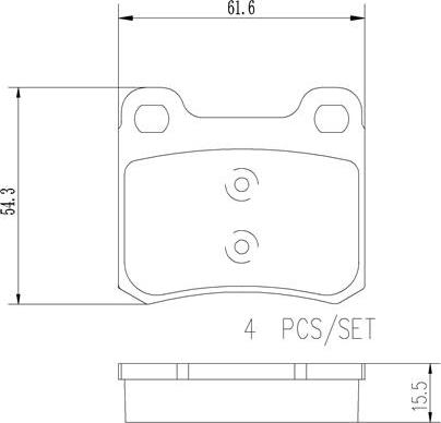 Brembo P50013N - Komplet Pločica, disk-kočnica www.molydon.hr