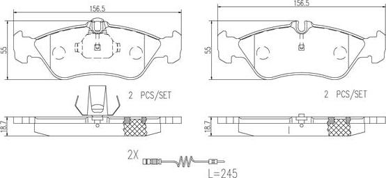 Brembo P50089N - Komplet Pločica, disk-kočnica www.molydon.hr