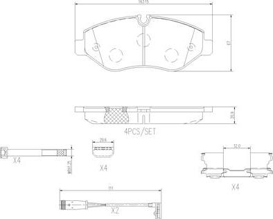 Brembo P50085N - Komplet Pločica, disk-kočnica www.molydon.hr