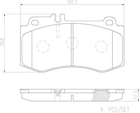 Brembo P50087N - Komplet Pločica, disk-kočnica www.molydon.hr