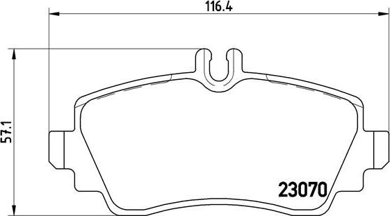 Brembo P 50 035 - Komplet Pločica, disk-kočnica www.molydon.hr