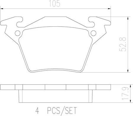 Brembo P50032N - Komplet Pločica, disk-kočnica www.molydon.hr