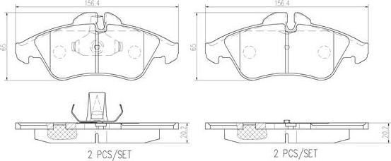 Brembo P50029N - Komplet Pločica, disk-kočnica www.molydon.hr