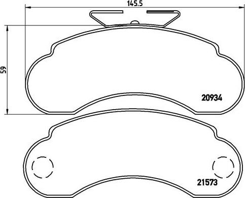 Brembo P 50 021 - Komplet Pločica, disk-kočnica www.molydon.hr