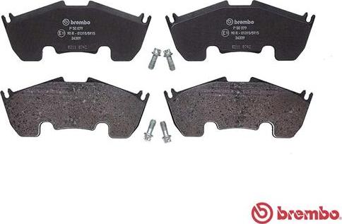 Brembo P 50 079 - Komplet Pločica, disk-kočnica www.molydon.hr