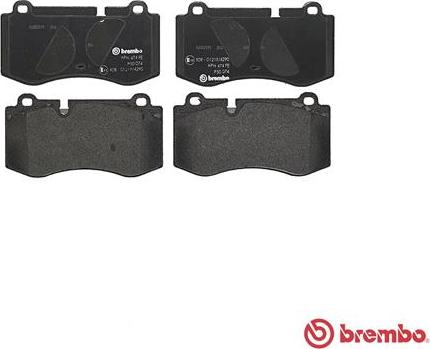 Brembo P 50 074 - Komplet Pločica, disk-kočnica www.molydon.hr