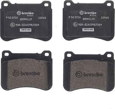 Brembo P 50 073X - Komplet Pločica, disk-kočnica www.molydon.hr