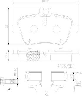 Brembo P50140N - Komplet Pločica, disk-kočnica www.molydon.hr