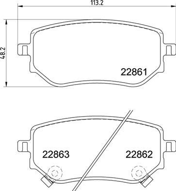 Brembo P 50 153 - Komplet Pločica, disk-kočnica www.molydon.hr