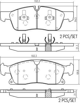 Brembo P50109N - Komplet Pločica, disk-kočnica www.molydon.hr