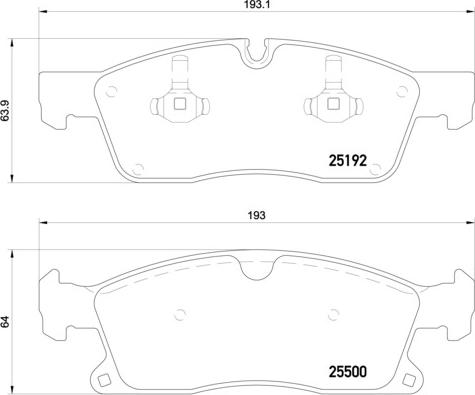 Brembo P 50 109 - Komplet Pločica, disk-kočnica www.molydon.hr