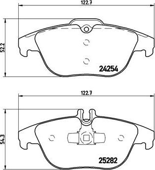 Brembo P 50 104 - Komplet Pločica, disk-kočnica www.molydon.hr