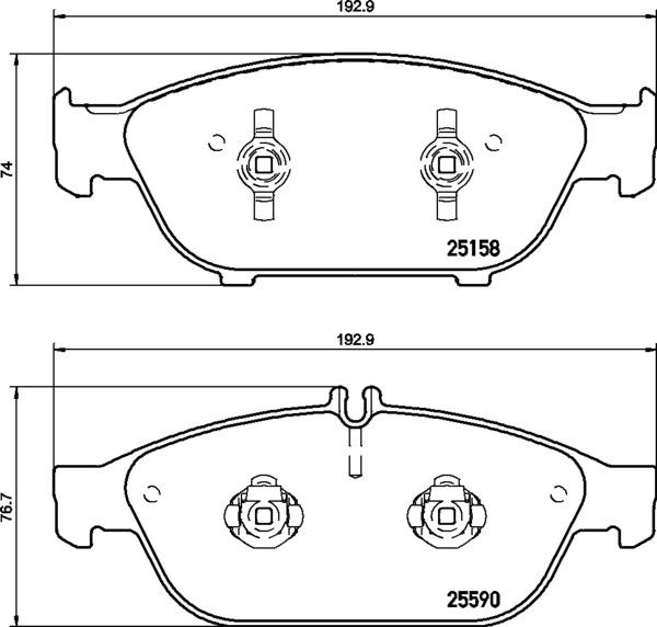 Brembo P 50 106 - Komplet Pločica, disk-kočnica www.molydon.hr