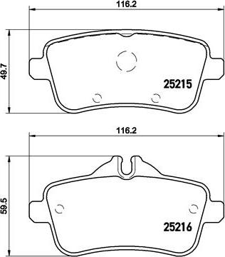 Brembo P 50 101 - Komplet Pločica, disk-kočnica www.molydon.hr