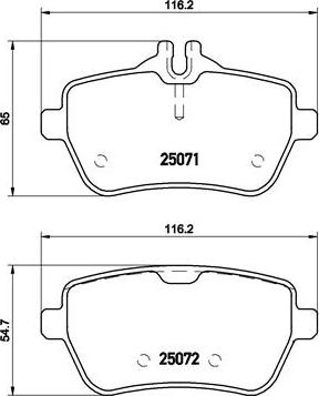 Brembo P 50 103 - Komplet Pločica, disk-kočnica www.molydon.hr