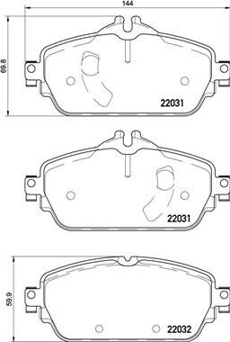 Brembo P 50 119 - Komplet Pločica, disk-kočnica www.molydon.hr