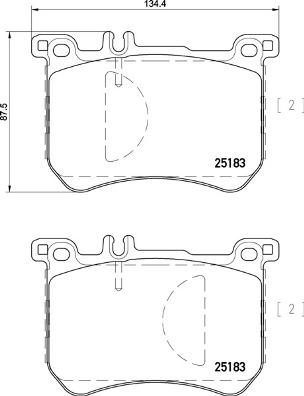 Brembo P 50 111 - Komplet Pločica, disk-kočnica www.molydon.hr