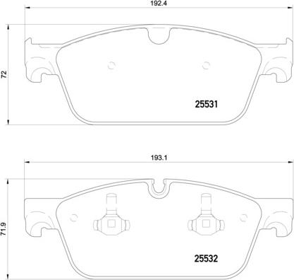 Brembo P 50 112 - Komplet Pločica, disk-kočnica www.molydon.hr