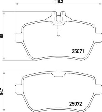 Brembo P 50 117 - Komplet Pločica, disk-kočnica www.molydon.hr