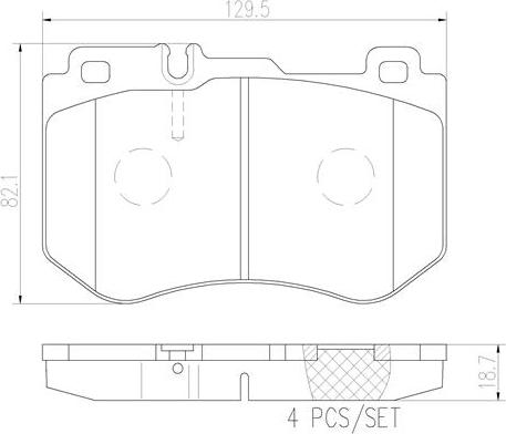 Brembo P50123N - Komplet Pločica, disk-kočnica www.molydon.hr