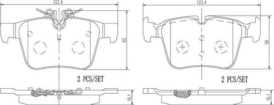 Brembo P50122N - Komplet Pločica, disk-kočnica www.molydon.hr