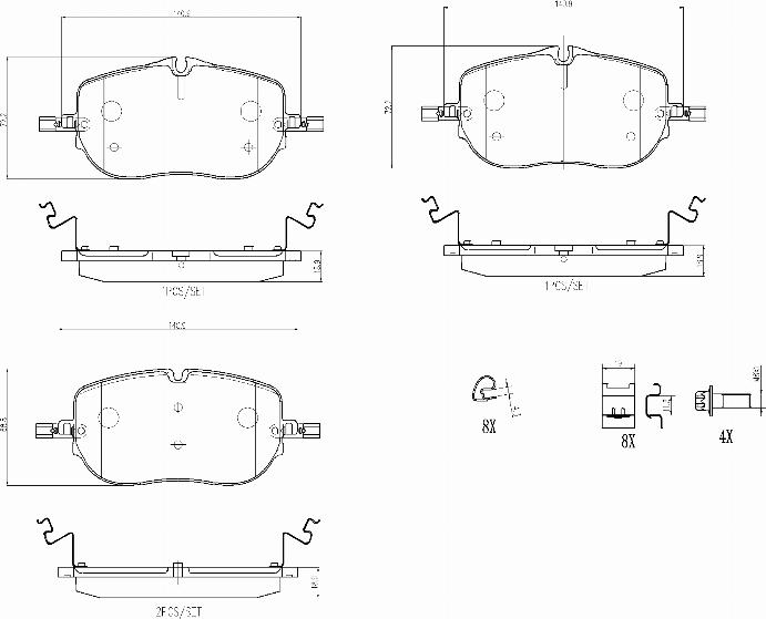 Brembo P50173N - Komplet Pločica, disk-kočnica www.molydon.hr