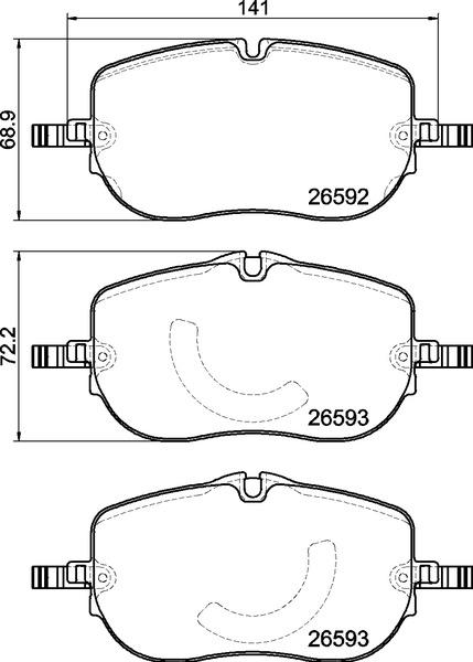 Brembo P 50 173 - Komplet Pločica, disk-kočnica www.molydon.hr