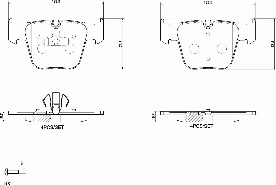 Brembo P 50 177 - Komplet Pločica, disk-kočnica www.molydon.hr