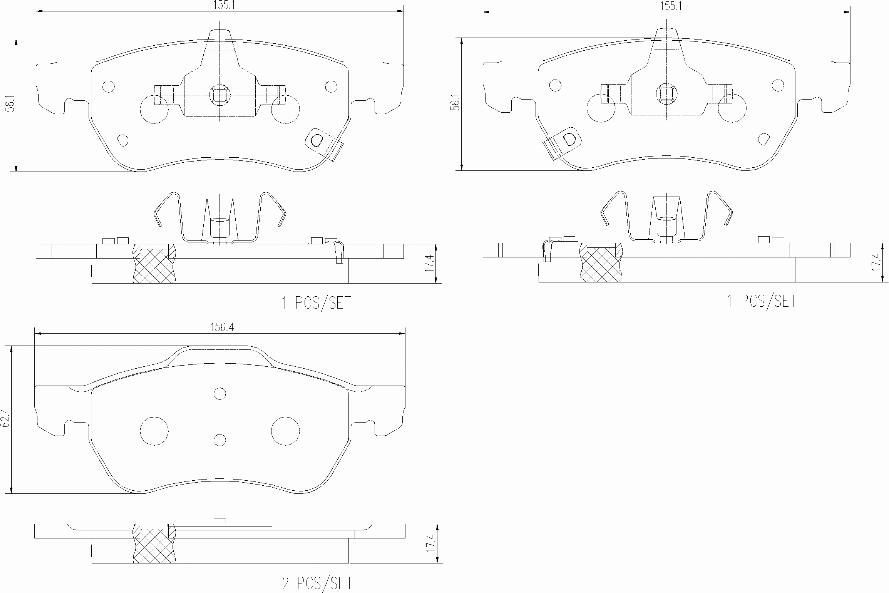 Brembo P 51 003 - Komplet Pločica, disk-kočnica www.molydon.hr