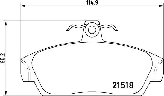 Brembo P 52 015 - Komplet Pločica, disk-kočnica www.molydon.hr