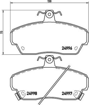 Brembo P 52 020 - Komplet Pločica, disk-kočnica www.molydon.hr