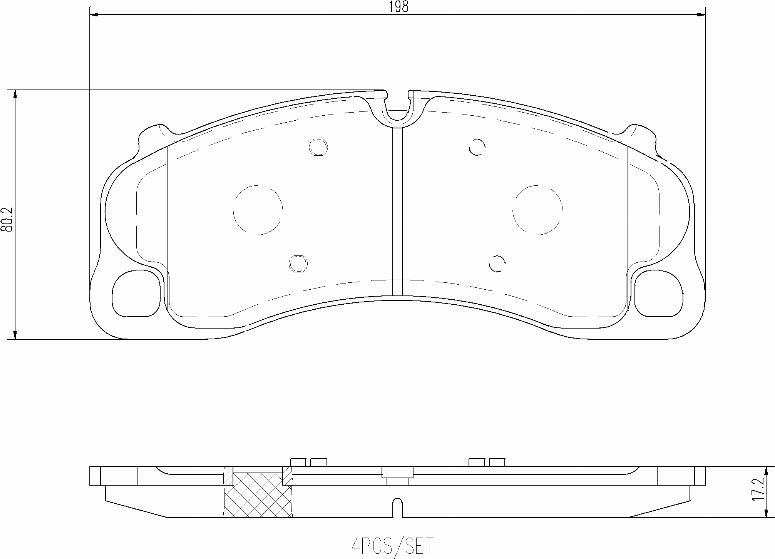 Brembo P65045N - Komplet Pločica, disk-kočnica www.molydon.hr