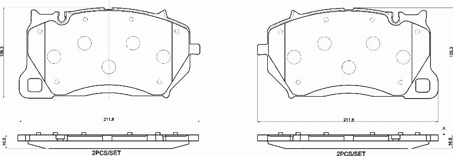 Brembo P65057N - Komplet Pločica, disk-kočnica www.molydon.hr