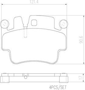 Brembo P65009N - Komplet Pločica, disk-kočnica www.molydon.hr